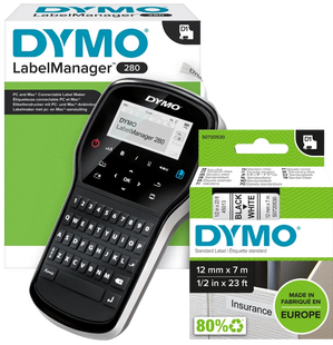 DYMO LabelManager 280 Labelmaker + 1 extra label
