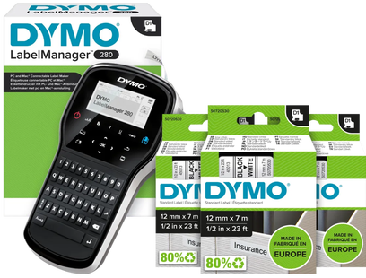 DYMO LabelManager 280 Labelmaker + 3 extra labels