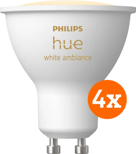Philips Hue White Ambiance GU10 4-pack