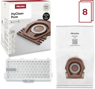 Miele Stofzuigerzakken HyClean Pure CO XL-Pack (8 stuks)