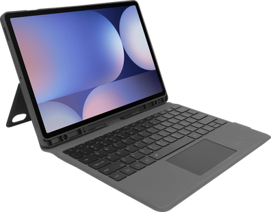 BlueBuilt Samsung Galaxy Tab S10 FE Plus Toetsenbord Hoes QWERTY Zwart