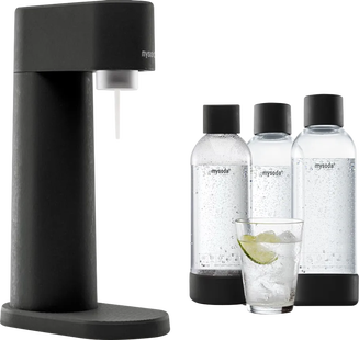 Mysoda Woody Black + Bottles 1 Liter (3 stuks)