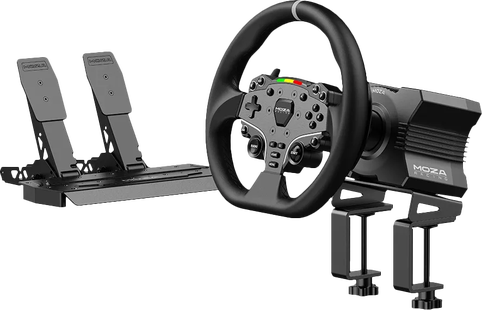 Moza R5 Bundel Racestuur + Pedalen