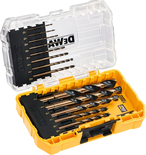 DeWalt 14-delige Black & Gold Metaalboren Set Tough Case