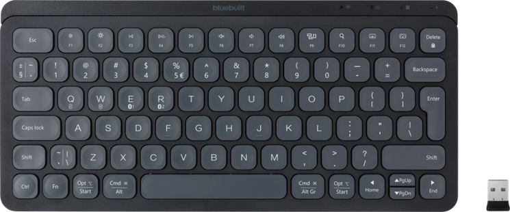BlueBuilt Draadloos Bluetooth Toetsenbord Premium Mini QWERTY