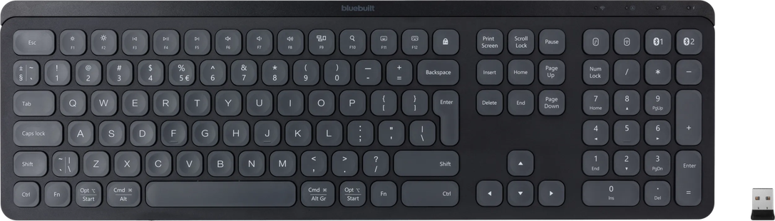 BlueBuilt Draadloos Bluetooth Toetsenbord Premium QWERTY