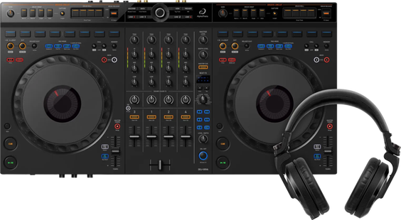 AlphaTheta DDJ-GRV6 + Pioneer DJ HDJ-X7 Zwart