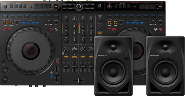 AlphaTheta DDJ-GRV6 + Pioneer DJ DM-40D-BT Zwart