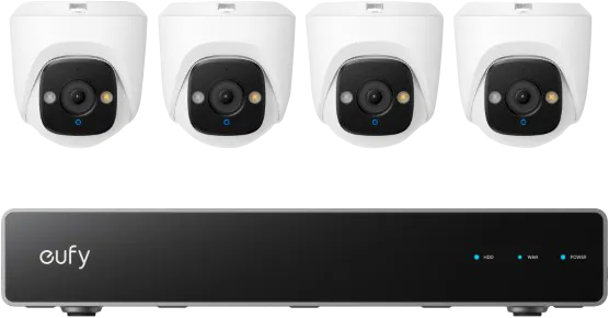 Eufy PoE Security System + NVR + E41 4-Pack