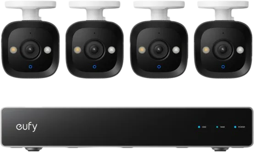 Eufy PoE Security System + NVR + E40 4-Pack