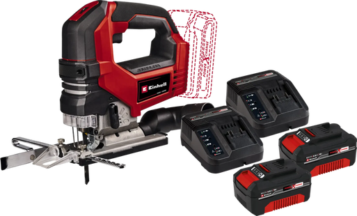 Einhell TP-JS 18/135 Li BL Solo 4,0 Ah Accu (2x) Starterspakket