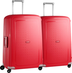 Samsonite S'Cure Spinner 75cm Duo Pack Crimson Red