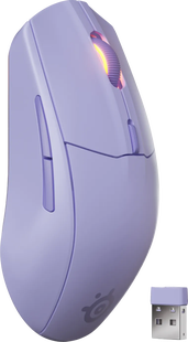 SteelSeries Rival 3 Gen 2 Draadloze Gaming Muis Lavendel