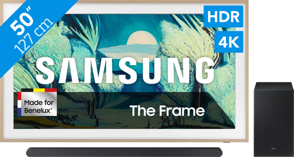 Samsung 50 The Frame LS03FA (2025) + Samsung HW-S700D Zwart (2024)