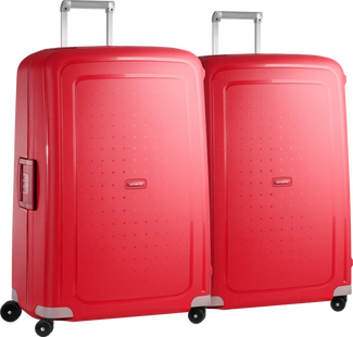 Samsonite S'Cure Spinner 81cm Duo Pack Crimson Red