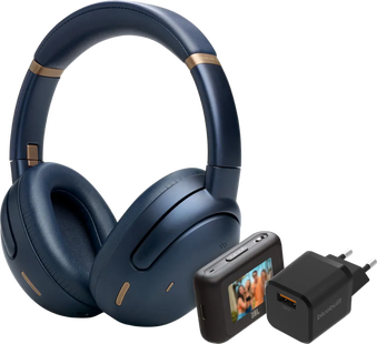 JBL Tour One M3 Smart Blauw TX + BlueBuilt Quick Charge Oplader