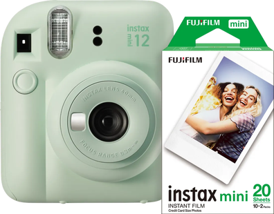 Fujifilm Instax Mini 12 Mint Green + Fotopapier (20 stuks)