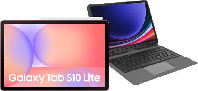 Samsung Galaxy Tab S10 Lite 10,9 inch 128GB Wifi Rood + Toetsenbord Hoes QWERTY