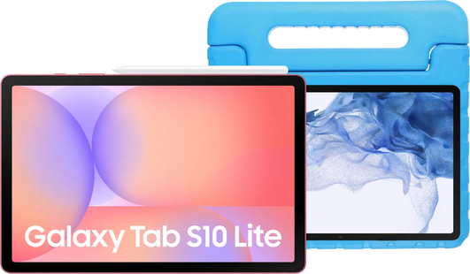 Samsung Galaxy Tab S10 Lite 10,9 inch 256GB Wifi Rood + Kids Cover Blauw
