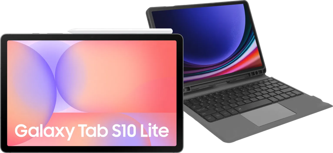 Samsung Galaxy Tab S10 Lite 10,9 inch 128GB Wifi Zilver + Toetsenbord Hoes QWERTY