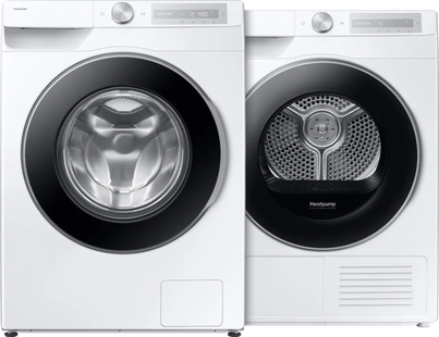Samsung WW90DG6U25LH AI Wash + Samsung DV90DG6845LHU3 AI Dry+