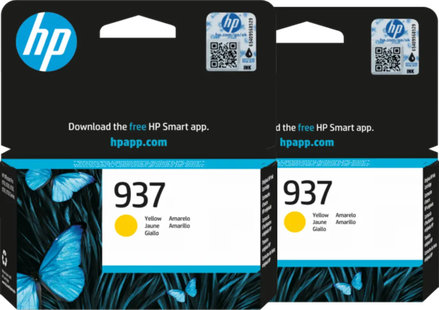 HP 937 Cartridge Geel (2 stuks)