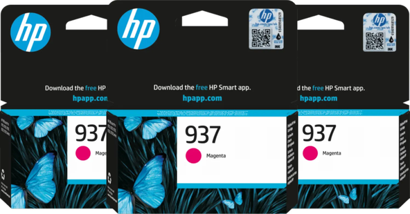 HP 937 Cartridge Magenta (3 stuks)