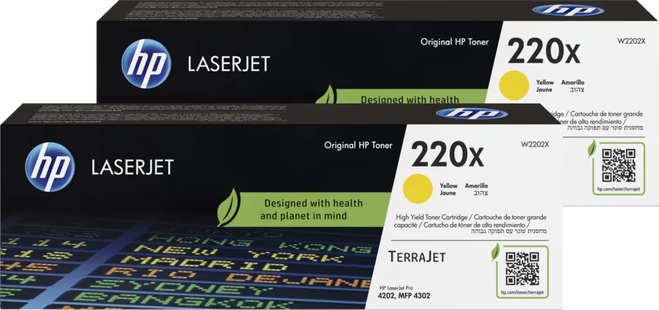 HP 220X LaserJet Toner Geel (2 stuks)