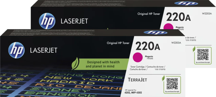 HP 220A LaserJet Toner Magenta (2 stuks)