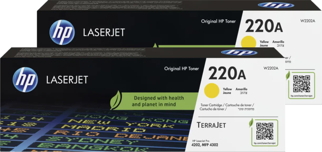 HP 220A LaserJet Toner Geel (2 stuks)