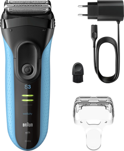 Braun Series 3+ 3040S Blauw