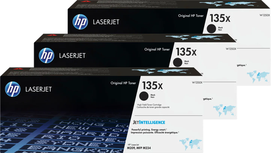 HP 135X LaserJet Toner Zwart (3 stuks)