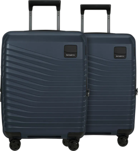 Samsonite Intuo Expandable Spinner 55cm Duo Pack Blue Nights