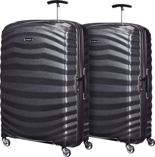 Samsonite Lite-Shock Spinner 81cm Duo Pack Black