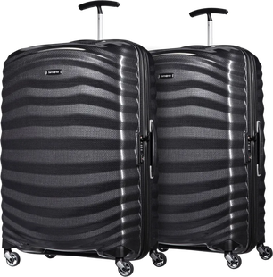 Samsonite Lite-Shock Spinner 75cm Duo Pack Black