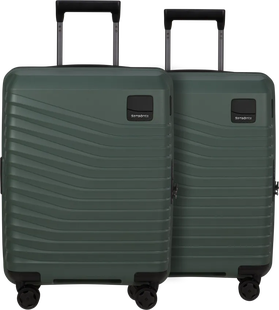 Samsonite Intuo Expandable Spinner 55cm Duo Pack Olive Green