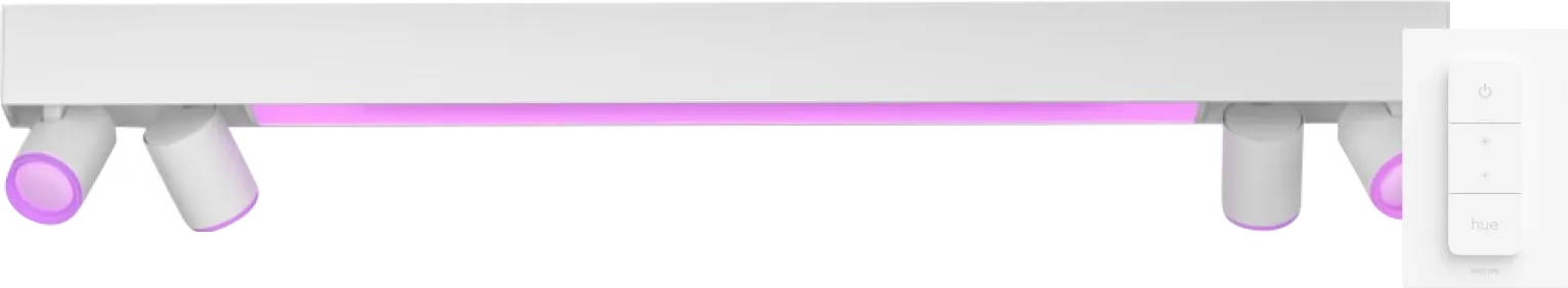 Philips Hue Centris Opbouwspot White and Color - Wit - Rechthoek - 4-spots + Dimmer