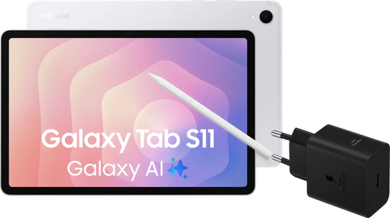 Samsung Galaxy Tab S11 11 inch 128GB Wifi Zilver + Oplaadpakket