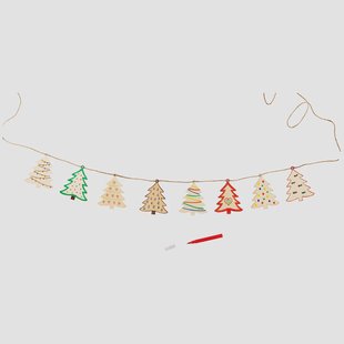 DIY Kerstdag slinger. Herbruikbare