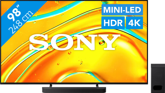 Sony Bravia 5 98 XR Mini-led (2025) + Sony Bravia Theatre Bar 6 Zwart