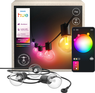 Philips Hue Festavia Globe Lichtsnoer - 7 meter - 10 lampen