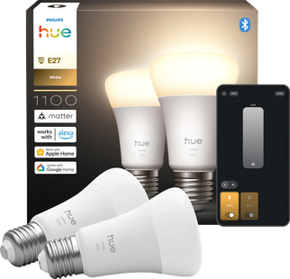 Philips Hue A60 White E27 1100lm 2-pack