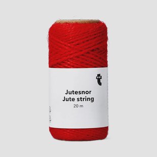 Rood jute touw - 20 m