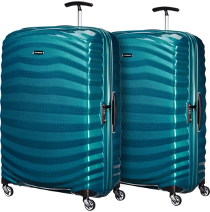 Samsonite Lite-Shock Spinner 81cm Duo Pack Petrol Blue