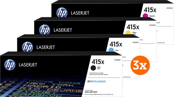 HP 415X Toner Combo Pack (3 stuks)