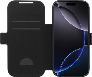 BlueBuilt Apple iPhone 17 Pro Book Case Leer Zwart