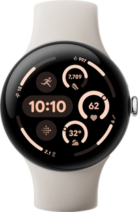 Google Pixel Watch 3 Zilver/Crème 45mm