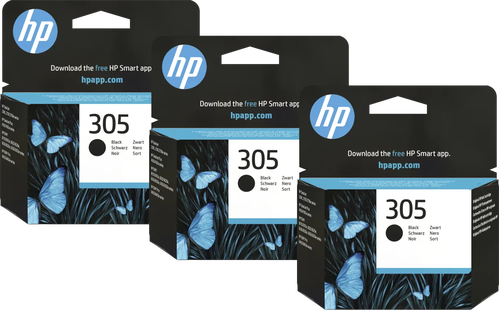 HP 305 Cartridge Zwart (3 stuks)