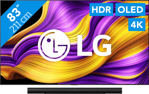 LG 83 OLED EVO G55 4K (2025) + Sonos Arc Ultra Zwart