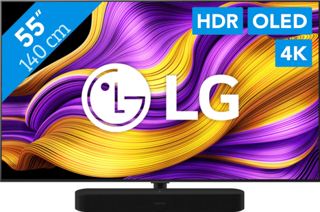 LG 55 OLED EVO G56 4K (2025) + Sonos Beam Gen2 Zwart